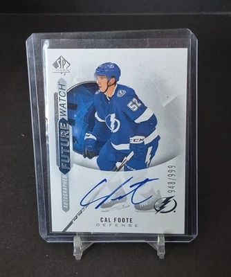 2020-21 Sp Authentic Future Watch Auto /999 Cal Foote #201 - Image 1 of 3