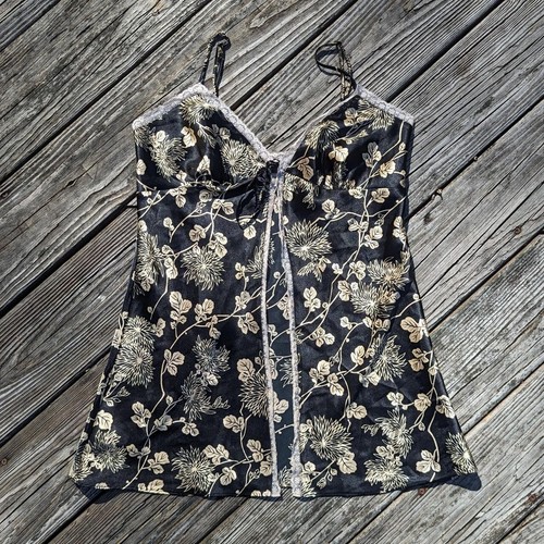 UNDERCOVER Abito slip spaccato Victoria's Secret donna piccolo raso floreale