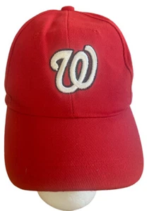 Washington Nationals Classic Red Hat Dad Baseball Cap Adjustable Hook And Loop - Picture 1 of 10