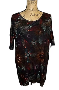 Lularoe Shirt 2XS XXS Womens Irma Tunic Ladies Multi color Loose Stretch (4430) - Picture 1 of 10