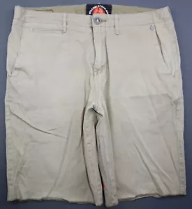 Herren Volcom Stillwater Chino Shorts vorne flach Stretch beige Größe 32 (MSR 33x10 - Bild 1 von 12