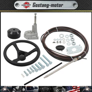 16 Feet SS13716 Boat Rotary Steering System Outboard Kit 16Ft Marine Cable - Foto 1 di 19