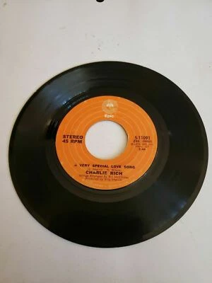 1974 Charlie Rich - A Very Special Love Song- Epic (45RPM 7”  Single)(J318)  - Image 1 of 2