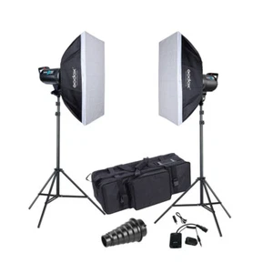 GODOX SK400IIV x 2 LIGHT HEAD 800WS SOFTBOX KIT - Picture 1 of 6