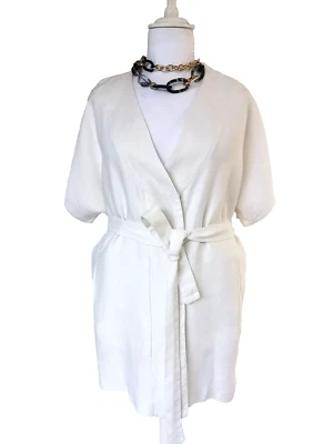 🌟MARINA RINALDI  Jacket in LINEN    Plus (MR 31) US 22W_ De52_ It60_ Fr56_ Uk26 - Image 1 of 4