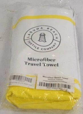 Laguna Beach Microfiber Travel Towel 75" x 35" Mojave Yellow with Travel Bag - Imagem 1 de 4