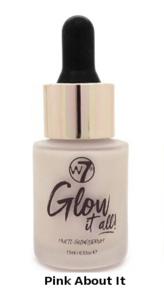 3 × W7 London Glow It All! Multi - Glow Serum 15ml - Pink About It - Image 1 of 1