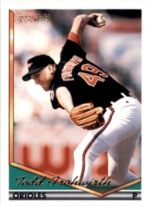 1994 Topps Baseball #242 Todd Frohwirth Gold - Picture 1 of 2