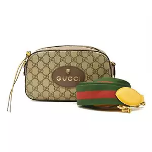 Gucci GG Supreme Monogram Web Neo Vintage Shoulder Bag Beige New Acero Crop - Picture 1 of 21