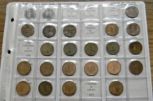 DRITTES REICH: 21 verschiedene 1 Reichspfennig 1937 - 1940, J. 361, SELTEN !!! - Bild 1 von 2