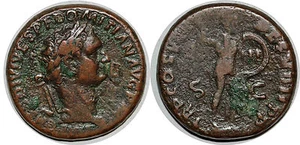 DOMITIEN  AS TR P COS VIII DES VIIII PP  SC +82 ROME - Foto 1 di 1