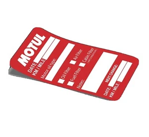 10 x MOTUL Ölwechsel Service Erinnerung Aufkleber für Autos LKW Transporter - Vinyl - Bild 1 von 2