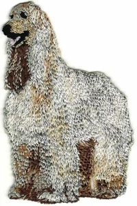 3.25" Standing Full Body Afghan Hound Dog Breed Embroidery Patch  - Picture 1 of 1
