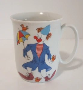 Vintage Spal Porcelain Clown Coffee Tea Mug Hand Painted Portugal - Picture 1 of 8