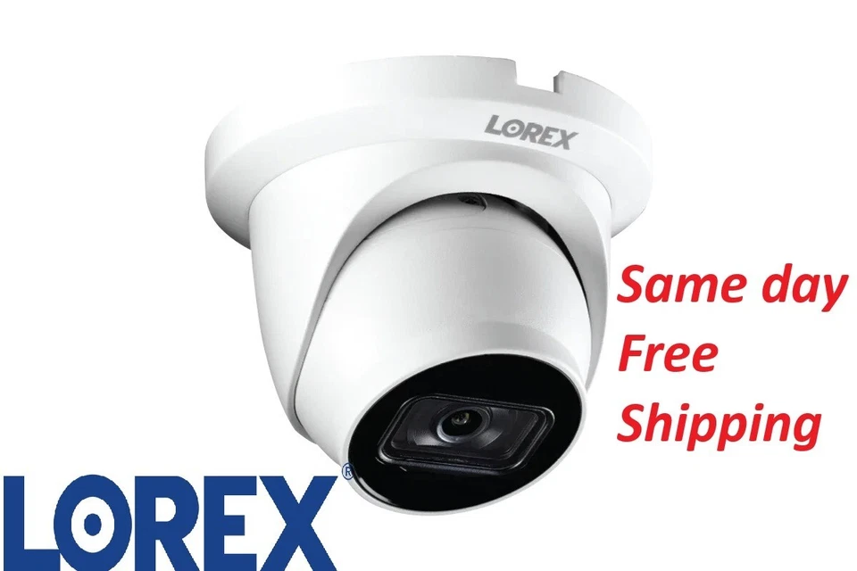 Cámara de seguridad domo Lorex 4K (8 MP) IP con cable con audio de escucha movimiento inteligente Foto 1 de 1