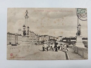 CPA - 26 - ROMA - VALENCE - L'Avenue Gambetta et l'Entrée du Nouveau Pont - Foto 1 di 2