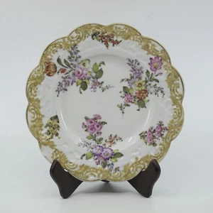 M.E. Placa de gabinete Claus & Bourdois & Bloch Old Paris 8,5" marca estilo Meissen - Imagen 1 de 10