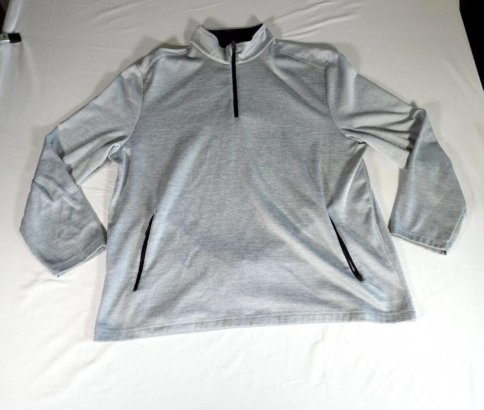 Sudadera PGA Auténtica Cremallera Completa Adulto Talla XL Gris Manga Larga Sólida Para Hombre Foto 1 de 4