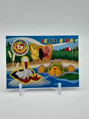 1999 TY Beanie Babies STICKER CARD "Series 3" Stilts Flutter Smoochie - Image 1 of 2
