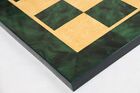 Luxury Chess Board 2.25" Square made in Burl Greenwood and Burl Maple Wood Look