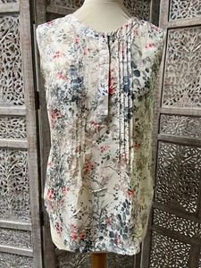 Top Bluse 100% Seide 36 Blumendruck MASSIMO DUTTI - Bild 1 von 9