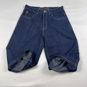 Vintage Y2K Mens Koman Faded Baggy Denim Jean Shorts Jorts Size 36 - Picture 1 of 18