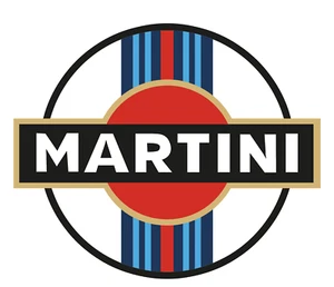 Martini Racing Aufkleber "MARTINI" in ca12x10cm 2 Stück Kontur Neu rar selten ! - Bild 1 von 1