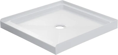 Base de ducha Miseno MSP-3232C 32" X 32" con umbral único y drenaje central Foto 1 de 4