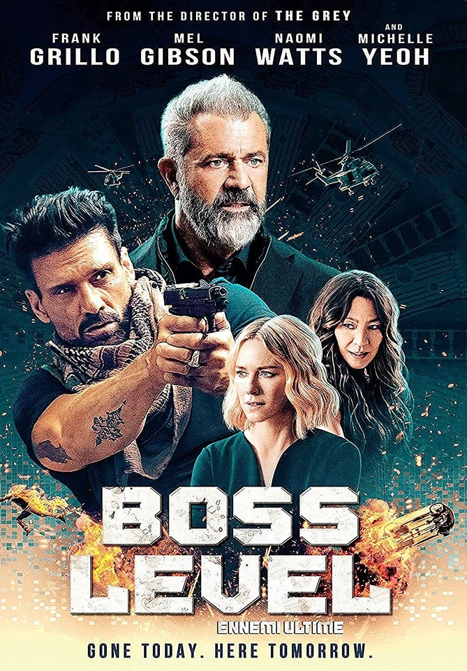 Boss Level DVD New Mel Gibson Frank Grillo Michelle Yeoh Action Thriller - Image 1 of 1