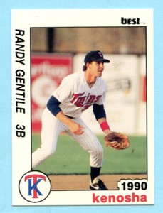 1990 Minor League Randy Gentile- Kenosha Twins - Box 145