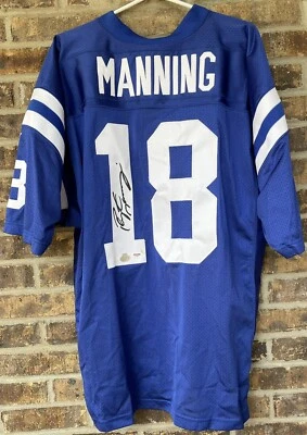 PSA/DNA Indianapolis #18 Peyton Manning Signed Colts Authentic Puma Jersey HOF - Image 1 of 4