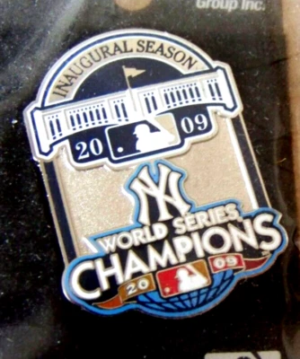 2009 Yankee Stadium 1st Ever WS pin Yankees Champions MLB World Series NY - Image 1 of 4