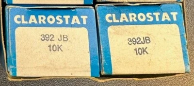 Lote de 2 potenciómetros conductores de plástico Clarostat 392JB10K 392JB 10K nuevos Foto 1 de 4