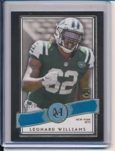 2015 MUSEUM SAMMLUNG LEONARD WILLIAMS NEW YORK JETS GOLD ROOKIE RC - Bild 1 von 1