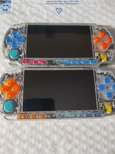Sistema de consola Sony PSP 3000 transparente con botones de color estilo personalizado importación - Imagen 1 de 16
