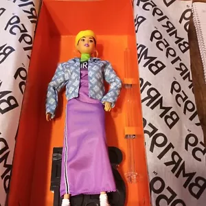 Barbie BMR1959 Puppe Streetwear Neonkleid & Denimjacke Neon Barett Reifen Ohrring - Bild 1 von 7