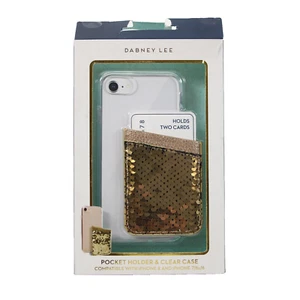 Dabney LEE Iphone 8 & 7/6s/6 Pocket Holder & Clear Phone Case - Picture 1 of 5