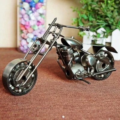 Handmade Motorbike Model Collection Motorcycle Sculpture Metal Art Birthday Gift - Image 1 of 4