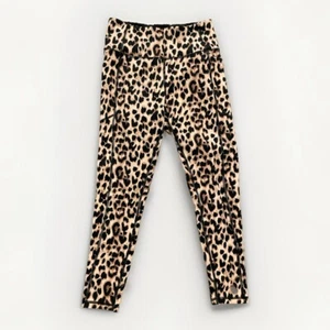 Victoria's Secret Cheetah Print Stretch Ankle Leggings Size 6 Side Pockets - Picture 1 of 3