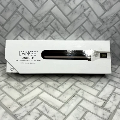 Lange Hair Curling Wand Ondule 32mm Tourmaline White Ceramic Beauty NIB - Image 1 of 4