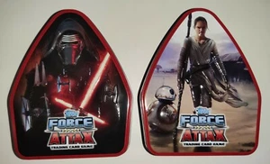 2 LATAS VACIAS STAR WARS - FORCE ATTAX - VADER REY - Imagen 1 de 3