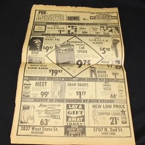 Northwest Newspaper Ads Thursday Nov 21 1963 Kerman  Rockford Illinois - Picture 1 of 8
