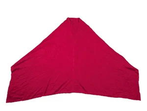 Cashmere Poncho One Size Red Pashmina Made in Nepal - Picture 1 of 5