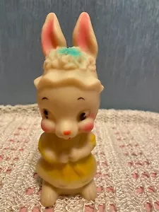 Vintage Rare 1962 Dreamland Creations-Rubber Bunny Squeeker toy - Picture 1 of 6