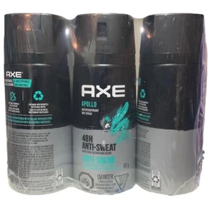 3 Pack Axe Apollo Antiperspirant Dry Spray 48H Anti Sweat 3.8oz 107g NEW - Picture 1 of 2