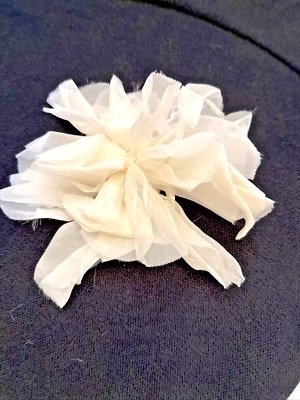 Chanel Brooch Pin White Flower Vintage Has All Chanel Markings Vintage NWT - Image 1 of 4