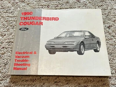 Ford Thunderbird Mercury Cougar 1990 eléctrico y aspiradora manual de solución de problemas Foto 1 de 3