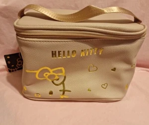 Hello Kitty Pink Cosmetic Bag Makeup Bag Portable Travel Storage Soft Pvc Bag - Picture 1 of 3