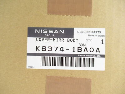 Tapa de cubierta de espejo retrovisor lateral derecho del conductor genuino OEM Nissan Infiniti K6374-1BA0A Foto 1 de 4