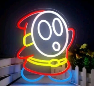 Super Mario Shy Guy - Neon Style Light * New * - Picture 1 of 3